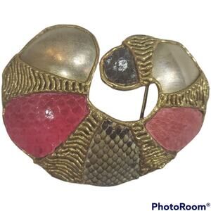 Vintage Metal Shell Shaped Belt Buckle